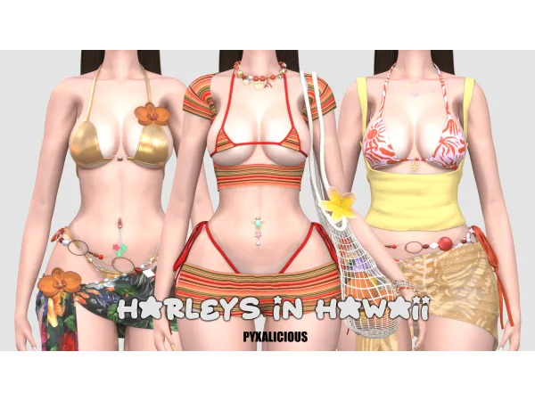 Mix HARLEYS IN HAWAII - The Sims 4 Custom Content