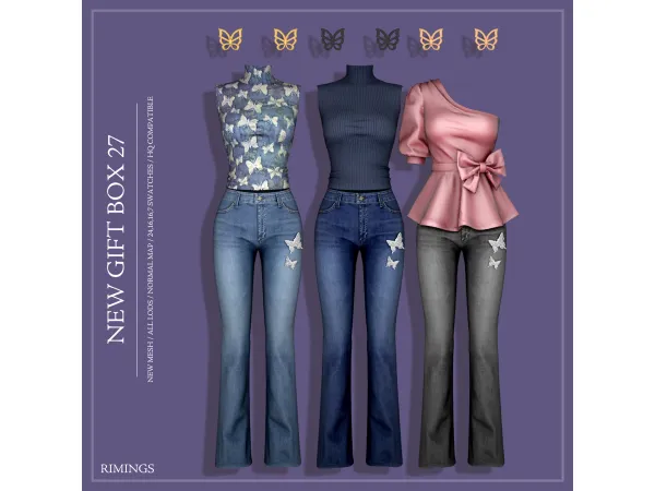 Alpha [RIMINGS] NEW GIFT BOX 27 - The Sims 4 Custom Content