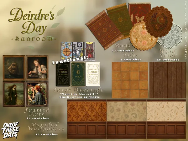 Alpha OOTD BuildBuy Deirdre's Day PART1 Sunroom - The Sims 4 Custom Content