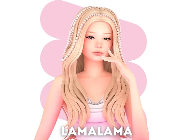 Maxis Match Hair Lynsay by Lama Lama - The Sims 4 Custom Content