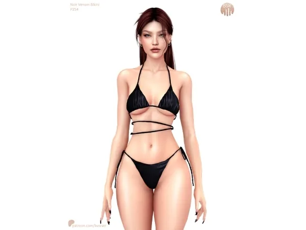 Alpha Noir Venom Bikini - The Sims 4 Custom Content