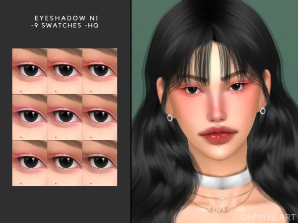Alpha ohmyheart eyeshadow N1 by ohmyheart - The Sims 4 Custom Content
