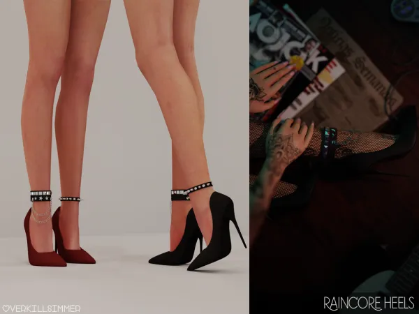 Alpha Raincore heels - The Sims 4 Custom Content