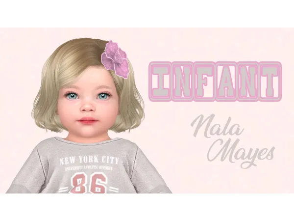 Alpha Cute Infant Folder by yolimi - The Sims 4 Custom Content