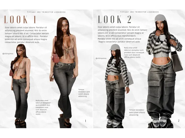 Alpha TIFFANY 3RD TRIMESTER LOOKBOOK by ch3rrysimss - The Sims 4 Custom Content