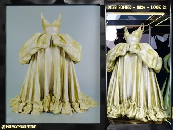 Alpha M. Sohee SS24 Look 21 by polygoncouture - The Sims 4 custom content