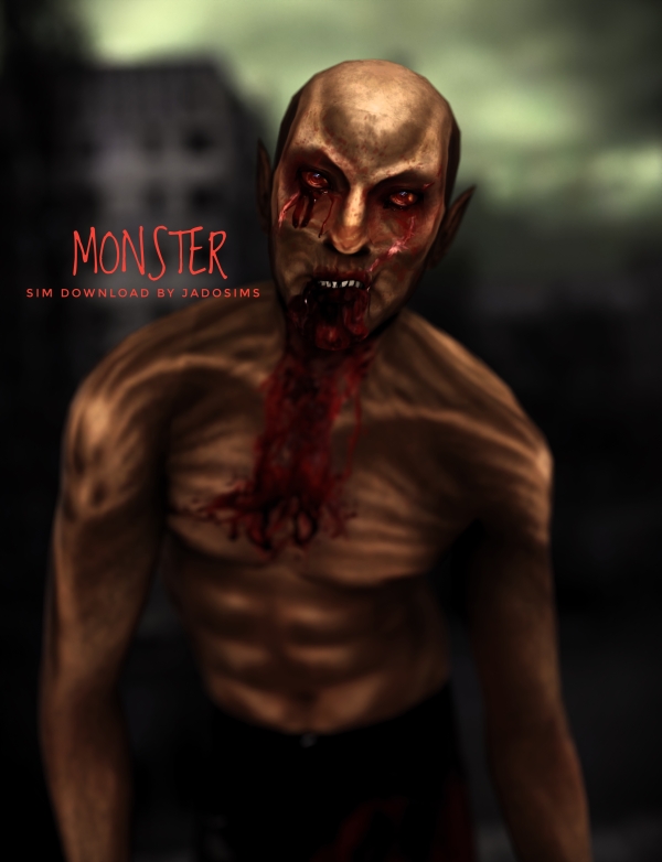 Alpha Monster (Sim Download) by shopwithflynnn - The Sims 4 Custom Content