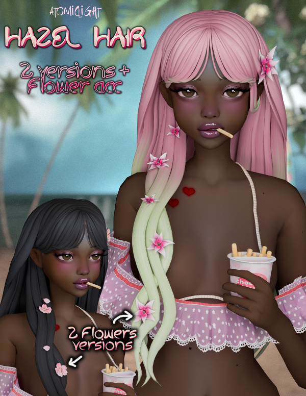 Maxis Match Hazel Hair by atomiclight - The Sims 4 Custom Content