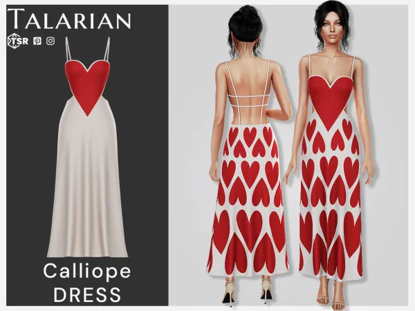 Maxis Match Calliope Dress by talarian - The Sims 4 Custom Content