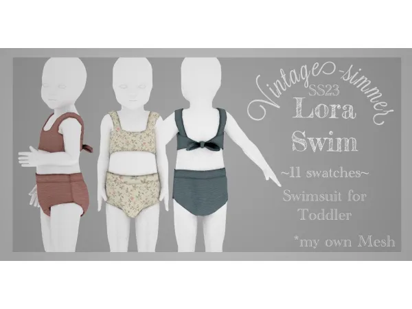 Alpha Lora Swim simmer by vintage - The Sims 4 Custom Content