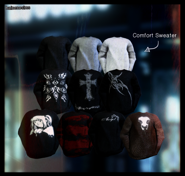 Maxis Match COMFORT SWEATER by simsfinds - The Sims 4 Custom Content