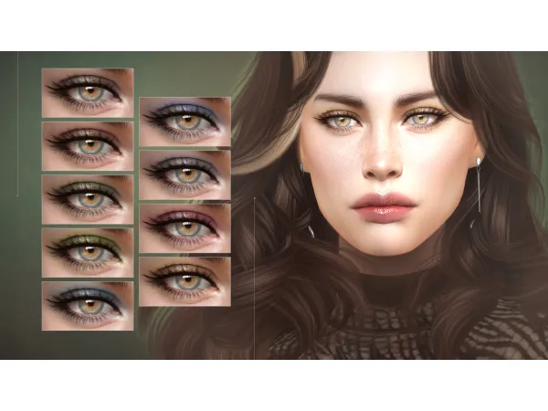 Alpha Splice Eyeshadow by remussirion - The Sims 4 Custom Content