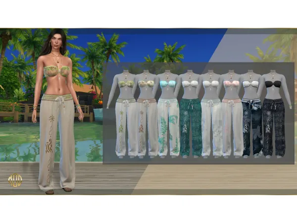 Maxis Match Female bohemian summer outfit by DanSimsFantasy - The Sims 4 Custom Content