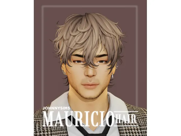 Maxis Match Mauricio Hair by johnnysims - The Sims 4 Custom Content