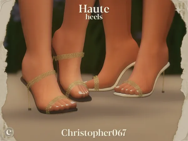 Maxis Match Haute Heels (2 Versions) Christopher067 - The Sims 4 Custom Content