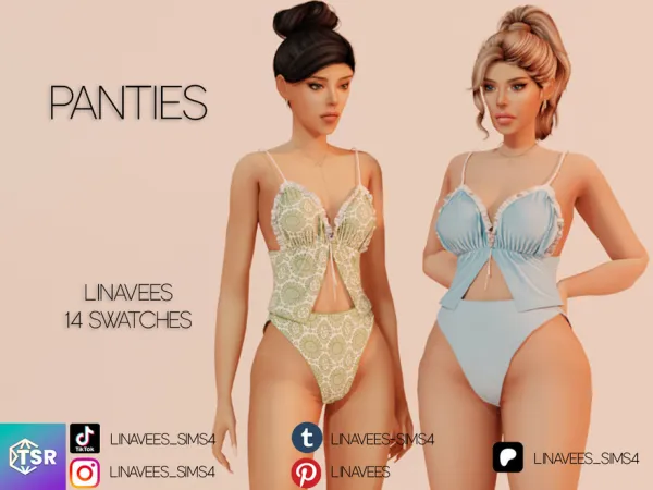 Alpha KALANI PANTIES by thesimsresource - The Sims 4 Custom Content