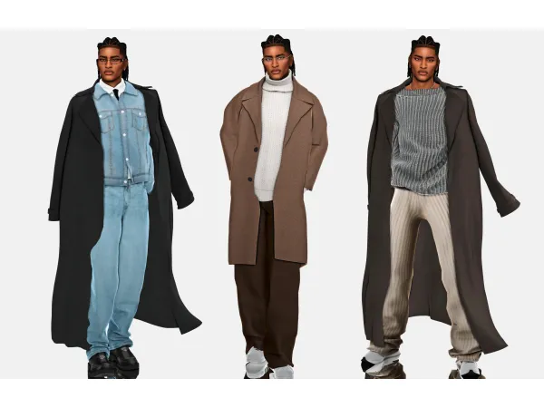Alpha AutumnWinter looks for men by wannabe - The Sims 4 Custom Content