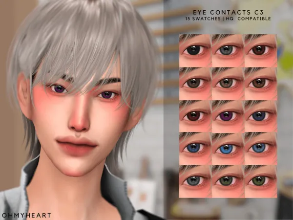 Maxis Match Eye Contacts C3 by ohmyheart - The Sims 4 Custom Content