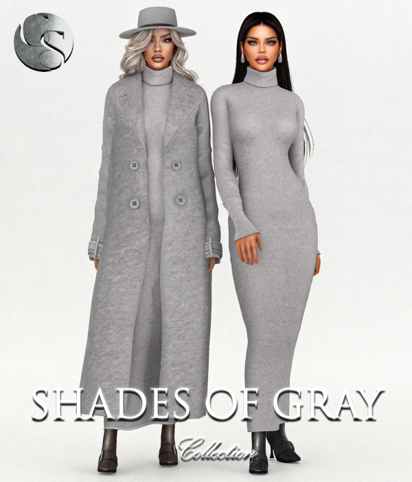 Alpha CAMUFLAJE Shades Of Gray Collection by simsfinds - The Sims 4 Custom Content