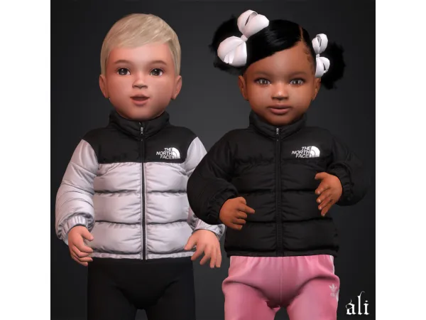 Alpha THE NORTH FACE jacket (infant) by ali_s4cc - The Sims 4 Custom Content