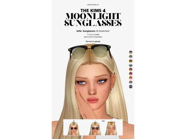 Maxis Match Moonlight Sunglasses by thekims4 - The Sims 4 Custom Content
