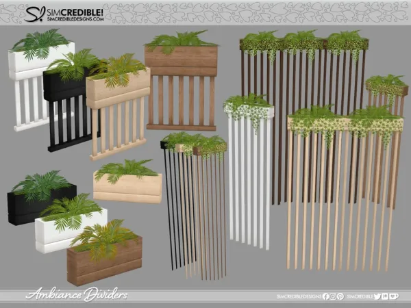 Alpha Ambiance 1 Dividers - The Sims 4 Custom Content