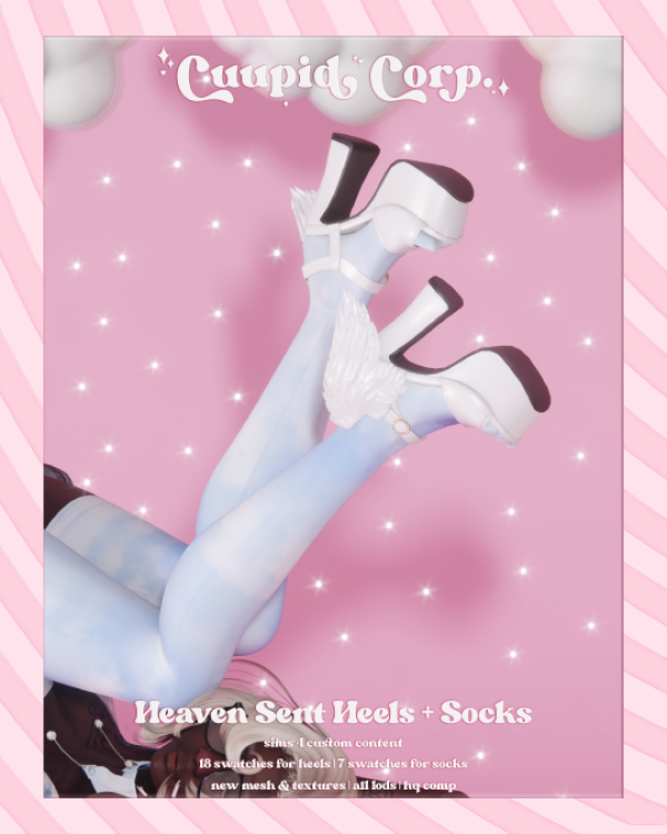 Alpha cuupid corp heaven sent heels by missme12 - The Sims 4 Custom Content