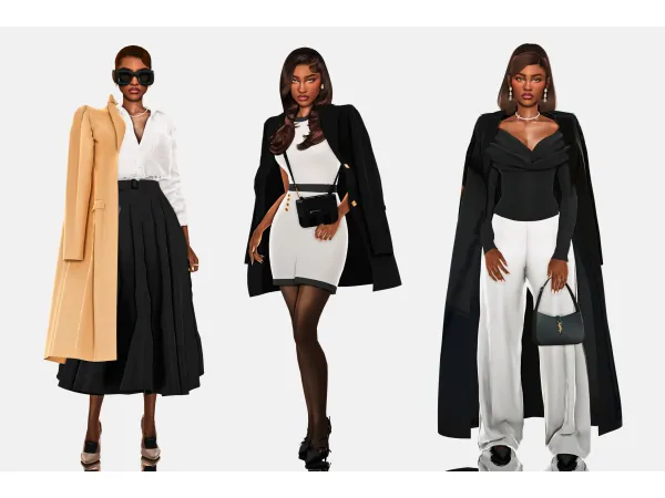 Mix Corporate looks for Fall by wannabe - The Sims 4 Custom Content
