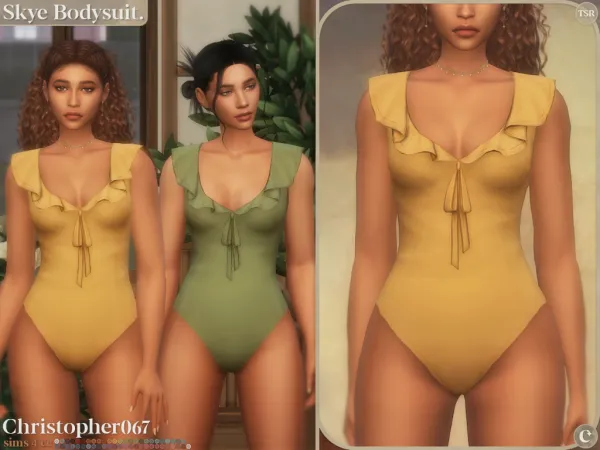 Maxis Match Skye Bodysuit Christopher067 - The Sims 4 Custom Content