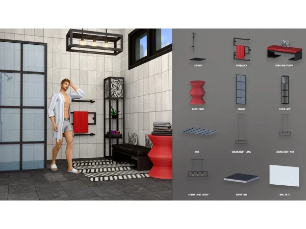 Maxis Match FRAME BATHROOM PART 2 by Soloriya - The Sims 4 Custom Content