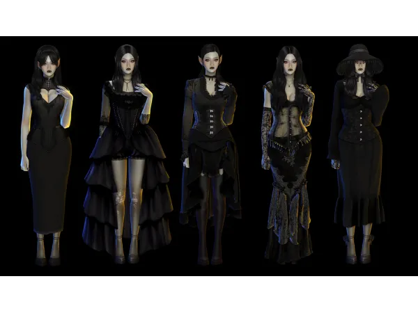Maxis Match Caludiau2019s Vampy Fits by peacheryy - The Sims 4 Custom Content
