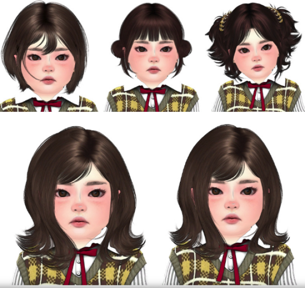Alpha CONVERSION DUMP FOR GIRLS FROM JINO HAIRS GORILLA AND EUNO by simsfinds - The Sims 4 Custom Content