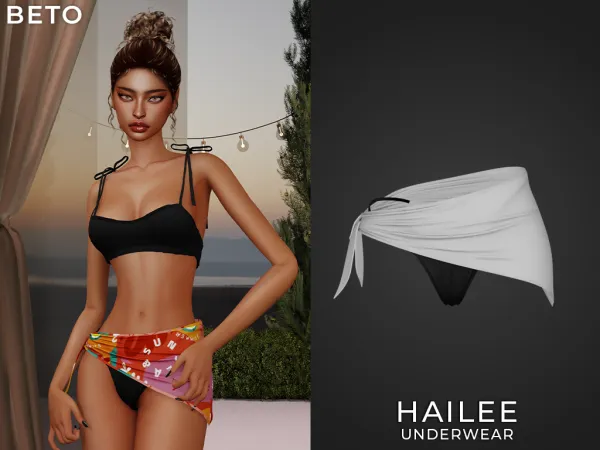 Alpha Hailee Underwear - The Sims 4 Custom Content