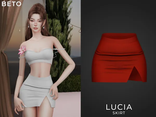 Alpha Lucia Skirt - The Sims 4 Custom Content
