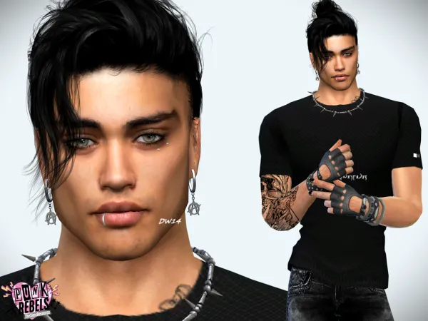 Alpha Punk Rebels Tristan Donovan - The Sims 4 Custom Content