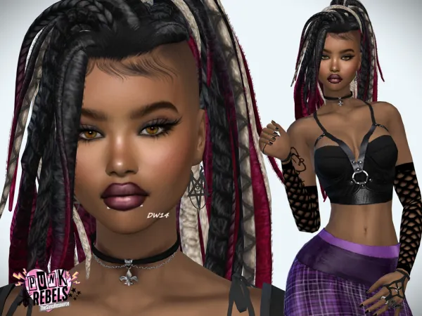 Alpha Punk Rebels Cassandra King - The Sims 4 Custom Content