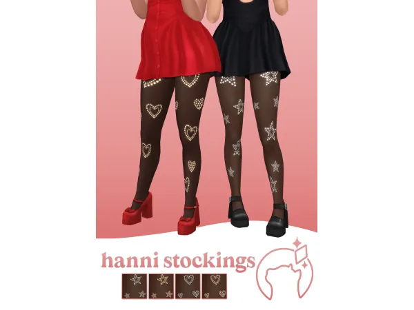 Mix hanni stockings by ikarisims - The Sims 4 Custom Content