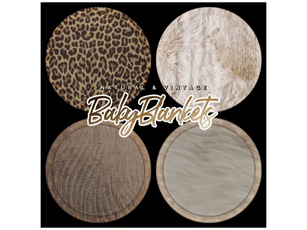 Alpha Natural Vintage BabyBlankets History Collection by missbabyblue2u - The Sims 4 Custom Content
