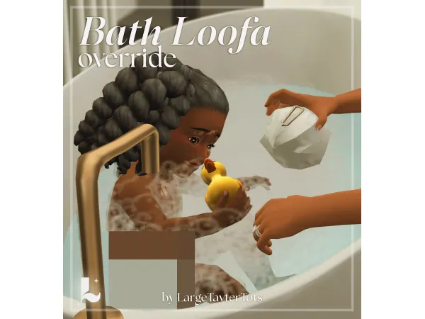 Mix Bath Loofa Override by LargeTayterTots - The Sims 4 Custom Content
