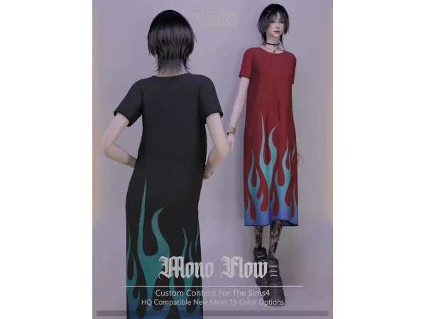 Alpha Mono Flow by Kira - The Sims 4 Custom Content