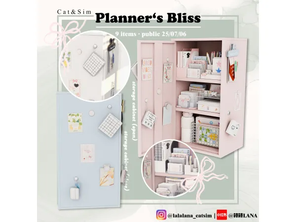 Maxis Match [LANA] Planner's Bliss Set - The Sims 4 Custom Content