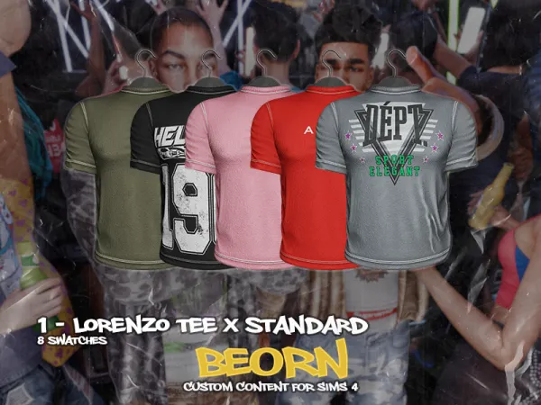 Alpha BEORN Lorenzo Tee (Standard Version) - The Sims 4 Custom Content