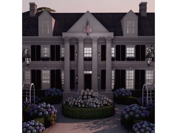 Alpha Seabrook Colonial WillowBeeSims - The Sims 4 Custom Content