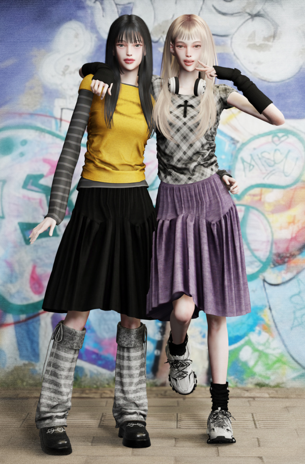 Alpha YUJIN Set by simsfinds - The Sims 4 Custom Content