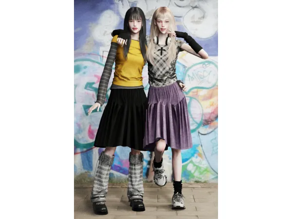 Alpha YUJIN Set by mirosims2020 - The Sims 4 Custom Content