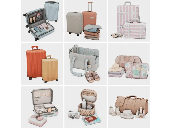 Maxis Match travel essentials sims 4 finds by boujeesimss - The Sims 4 Custom Content