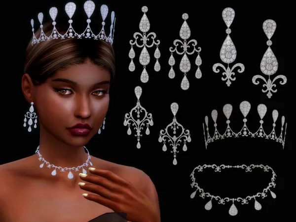 Mix Radziwiu0142u0142 Tiara Set - The Sims 4 Custom Content