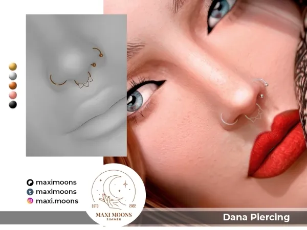 Alpha Dana Piercing - The Sims 4 Custom Content