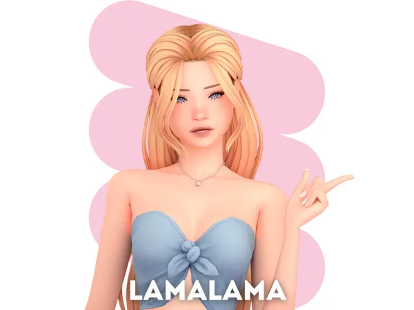 Maxis Match Hair Lillia - The Sims 4 Custom Content