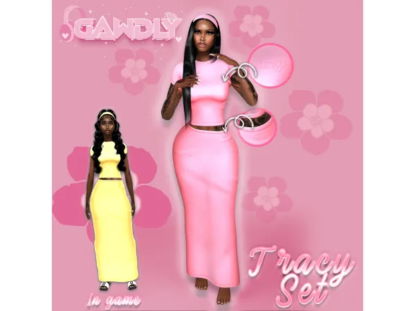 Maxis Match Tracy Set by gawdlygames - The Sims 4 Custom Content